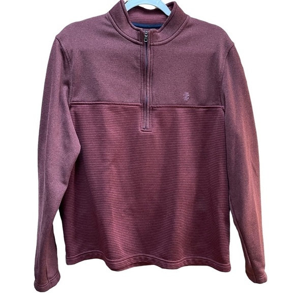 IZOD Golf Sweater 1/4 Zip Pullover Hydra Shield Water Proof Outdoor Size M‎ - Picture 1 of 5